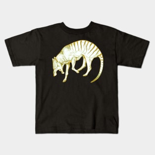 Golden Thylacine Kids T-Shirt